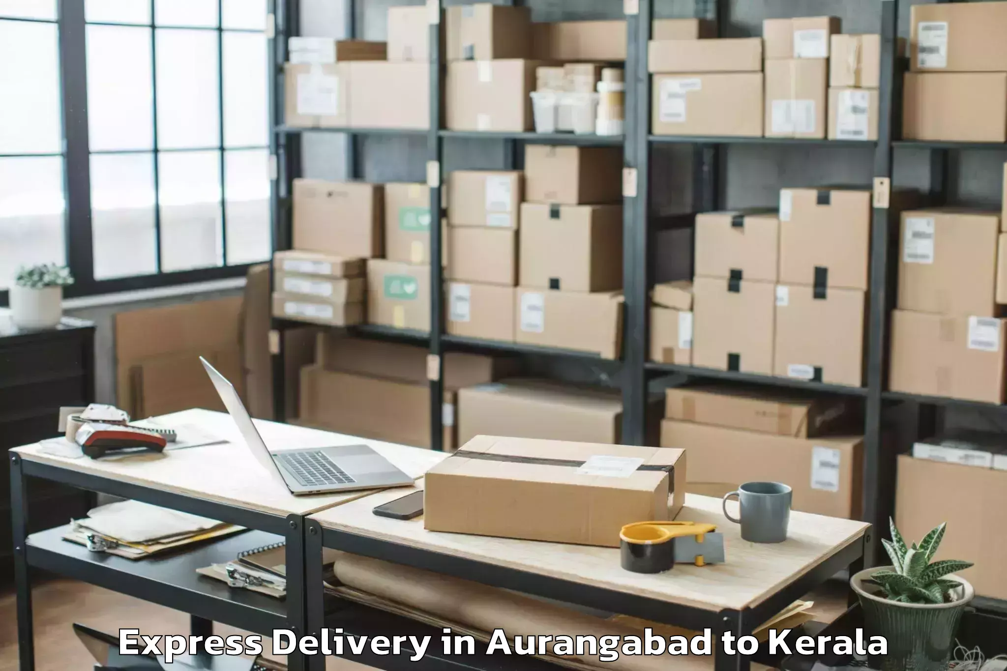 Top Aurangabad to Thalassery Express Delivery Available